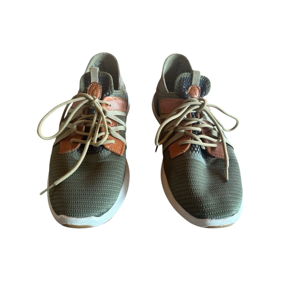 OluKai Mio‎ Li Men's Size 9.5 Shoe Hunter Lava Color Way Mesh Leather Accents